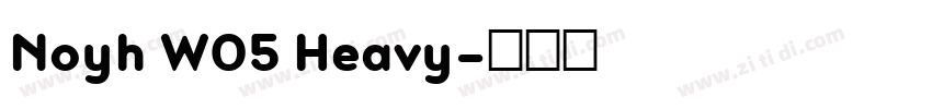 Noyh W05 Heavy字体转换 Noyh W05 Heavy字体转换